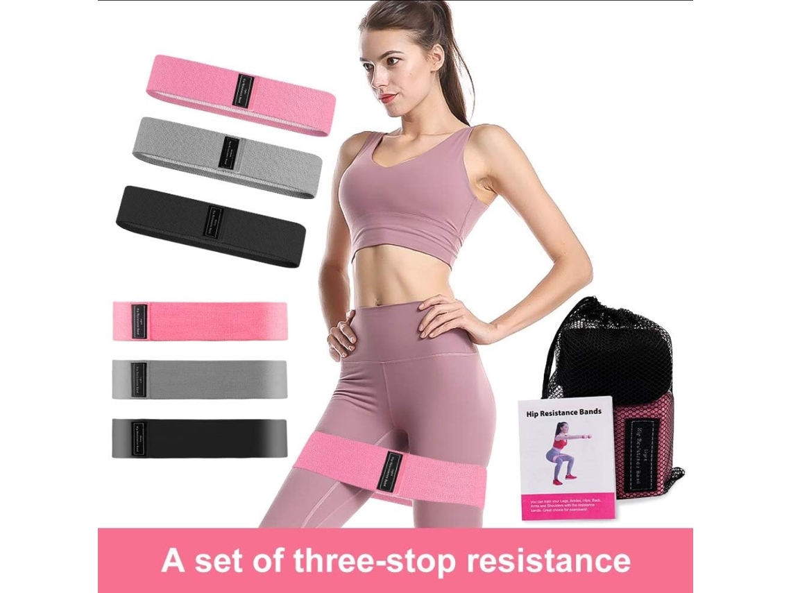 Bandas de resistencia Mdug, bandas elásticas para entrenamiento de piernas y caderas, antideslizantes, de alta elasticidad, en caja.