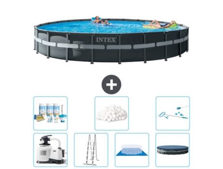 Piscina Tubular INTEX 26340GN-CB46 (47241 L - 732x132cm)
