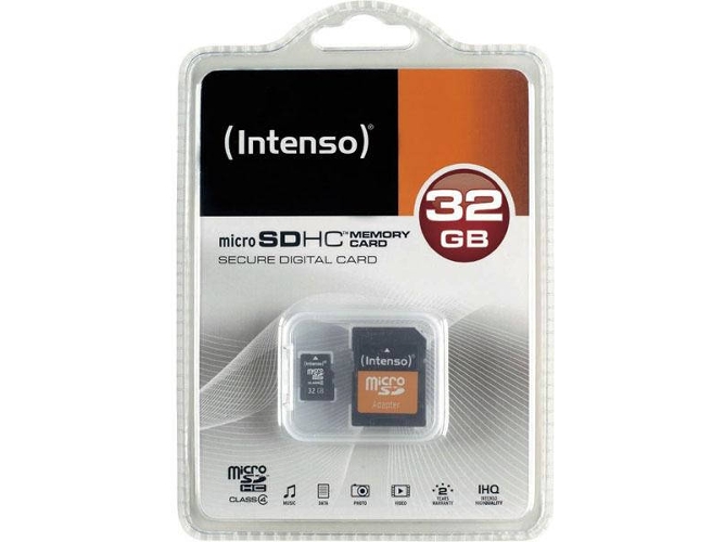 Tarjeta de Memoria INTENSO MicroSDHC 32GB