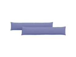 Cojines para sofá (2 unidades) - Cojín grande para sofá, color azul vaquero, 200 x 40 cm, tela HARLANV1