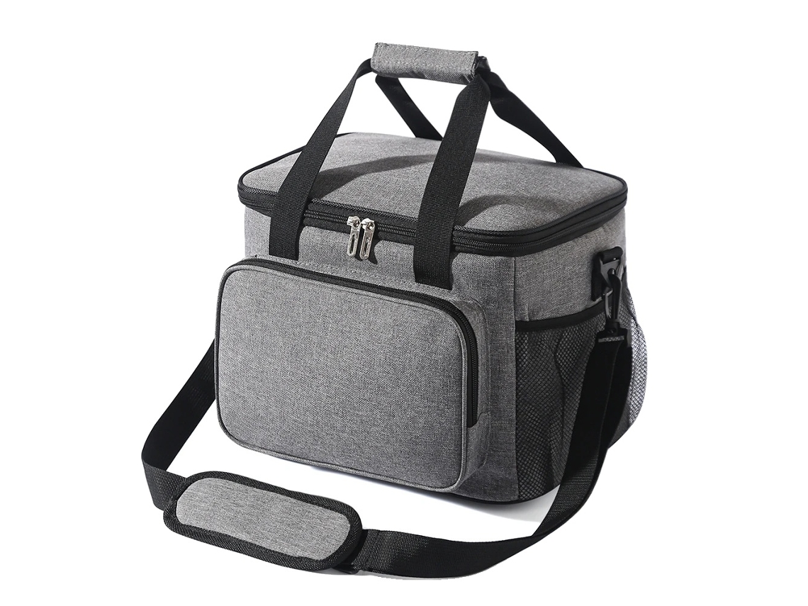 Bolsa térmica para el almuerzo, aislante, a prueba de fugas, gris, 2 unidades, OEM