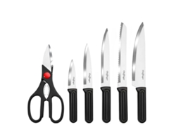 Set Cuchillos 7 Piezas Con Bloque Tijeras Ergonómicos