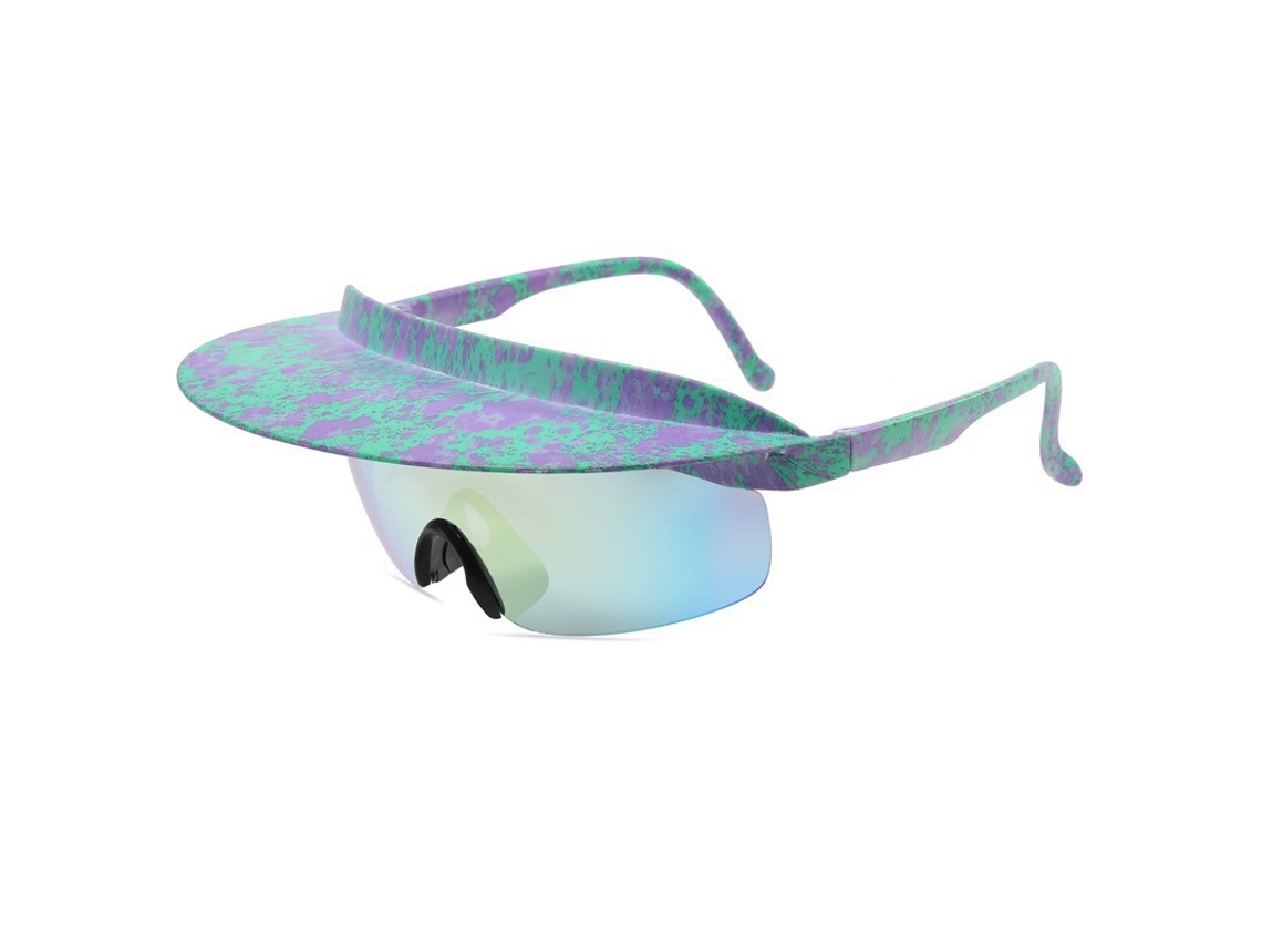 Gafas deportivas graduadas Csyy con visera (color pistola, lentes amarillas)