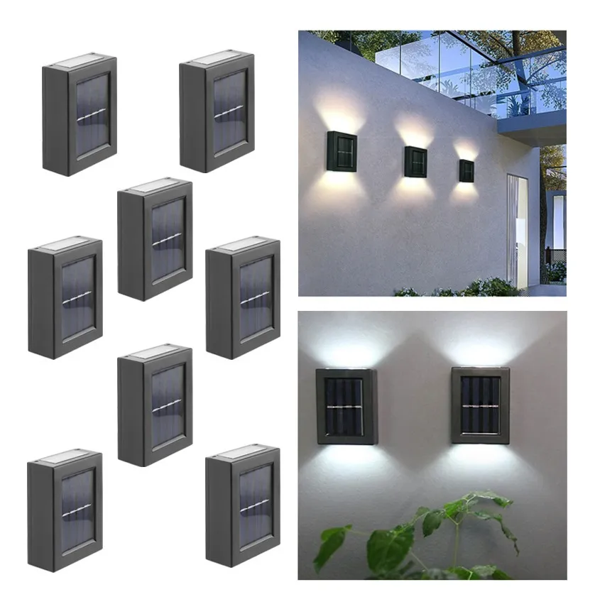 Nueva luz solar para jardín de 8 piezas, impermeable, para exteriores, Lightvayotoy