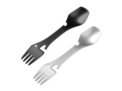 Utensilios De Mesa Multifunción, Tenedor Y Cuchara De Acero Inoxidable, Cubiertos Multifunción