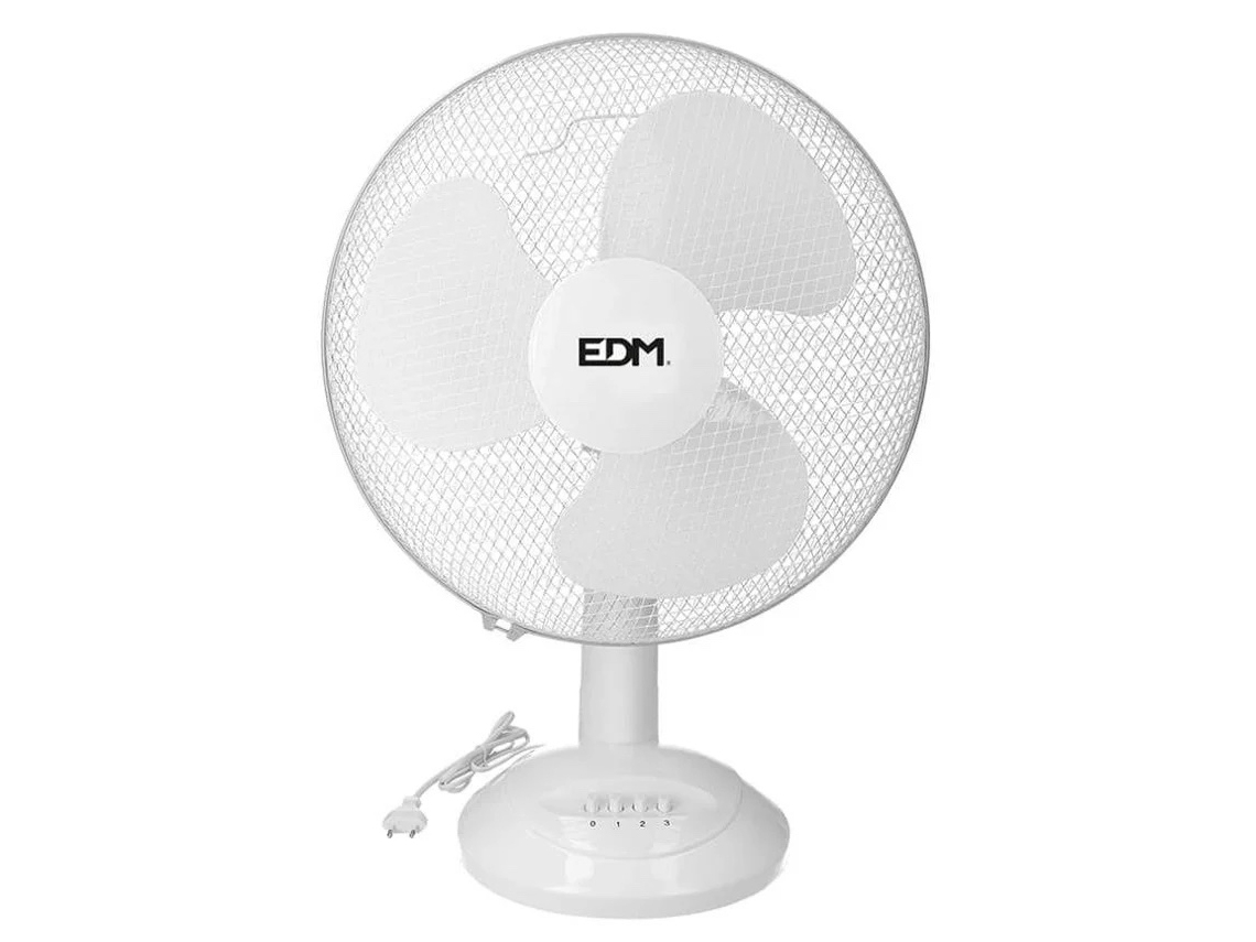 Ventilador Mesa EDM Blanco 35W 30 Cm 3