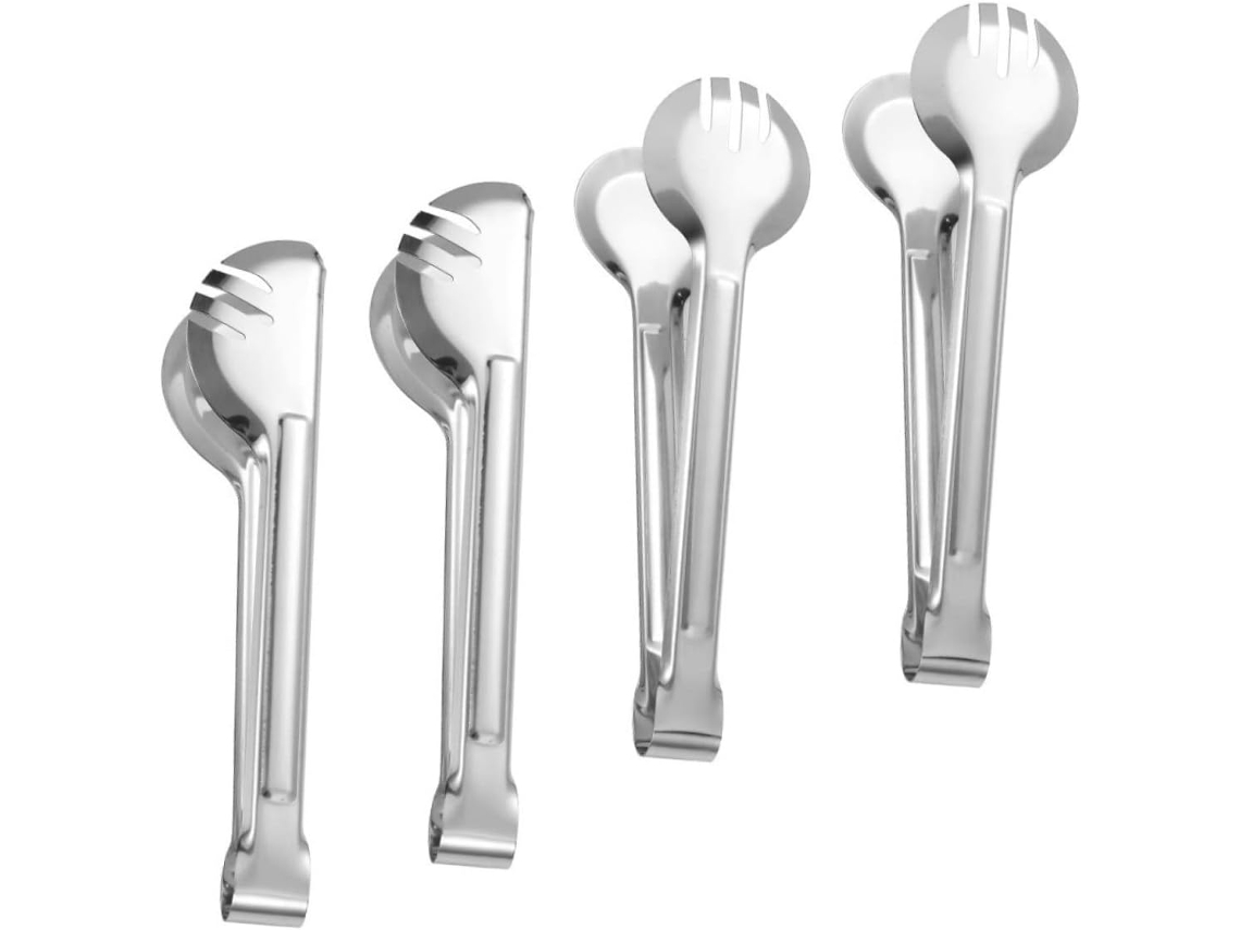 Juego De 4 Pinzas De Acero Inoxidable Para Barbacoa