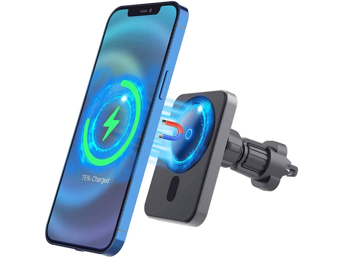 Cargador Sem Carro Estrutura Móvel Estação para iPhone 12 Mini YIZHOOD Negro