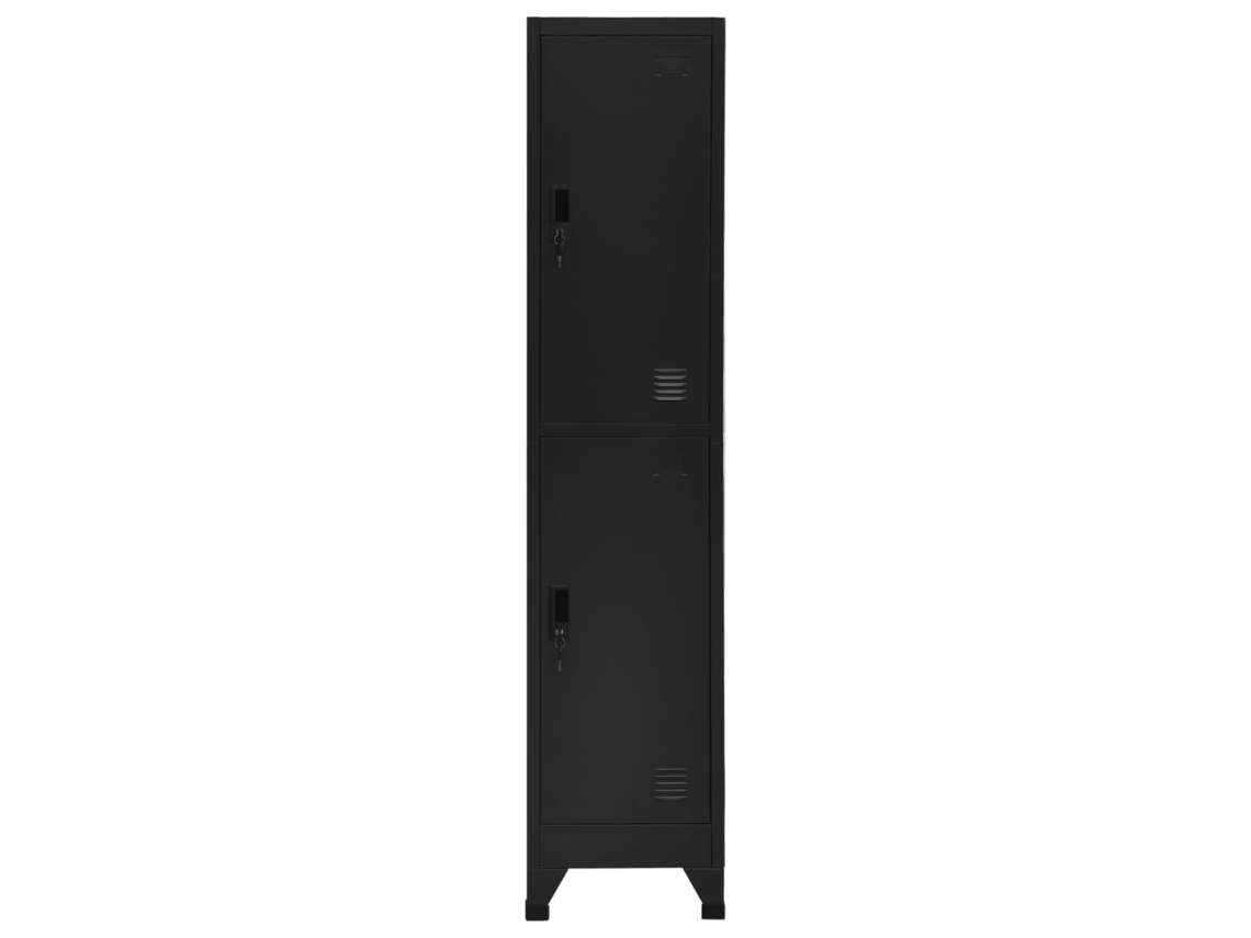 Taquilla 38x45x180 cm Acero Negro MAISON EXCLUSIVE
