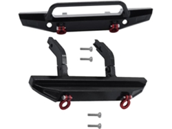 Parachoques Trasero Metálico Para Coche Rc Trx4-m 1/18, Piezas De Mejora, Negro.
