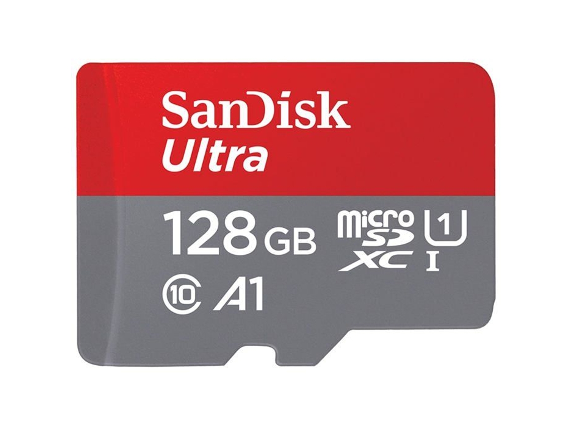 Tarjeta de memoria SanDisk Ultra MicroSDXC de 128 GB y 140 MB/s con adaptador (paquete de 2)