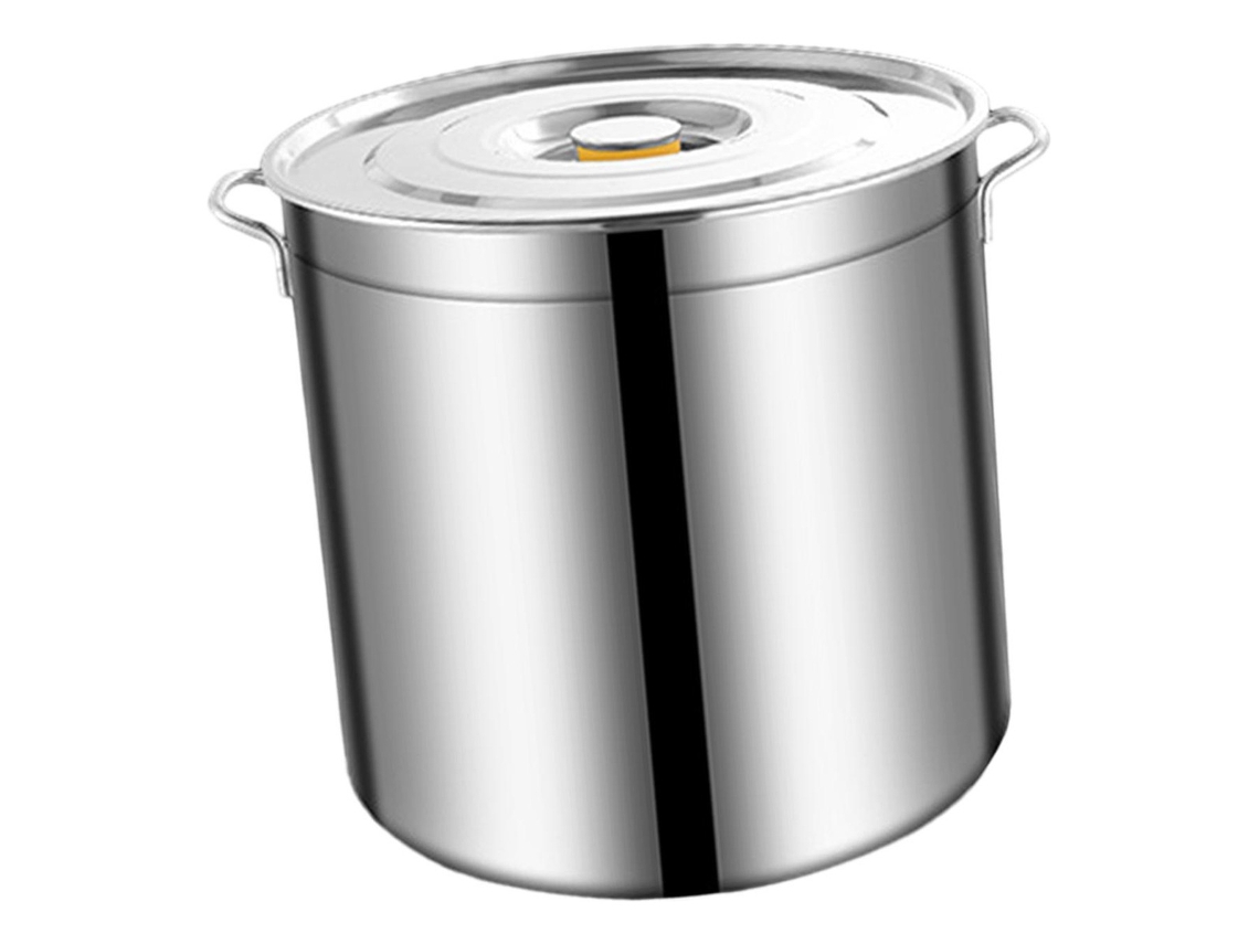 Olla grande de acero inoxidable para sopa, cubo de aceite, 10 l slowmoose