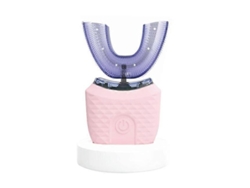 Escova de dentes elétrica ultrassônica em formato de U para adultos, escova de dentes automática 360° para clareamento completo da boca sem necessidade de limpeza, escova portátil.