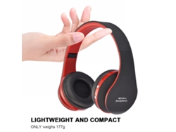 Auriculares Inalámbricos Y Con Cable Plegables Supraaurales Con Micrófono Estéreo Hifi Para Deportes