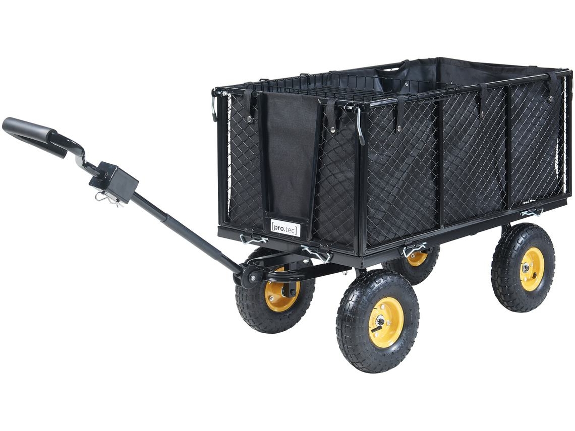 Carrito de transporte Corropoli 112x51cm máx 550kg - Negro/Amarillo PRO.TEC