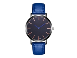 Reloj De Pulsera Para Hombres Zhoulianfa Analógico De Cuarzo Con Correa De Pu Azul