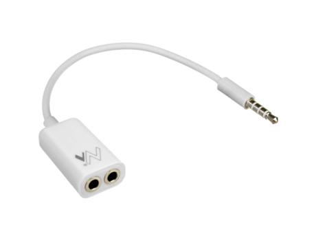 Adaptador de 2xjack 3,5 para micrófono+auriculares a 1xjack 3,5 MACLEAN ENERGY