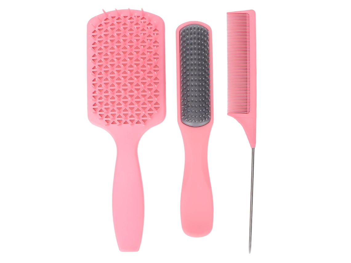 Vlrla-3unidades Anti-static Cabelo Brush Comb Conjunto Para Styling