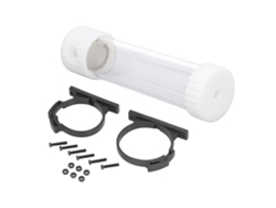 Depósito Transparente Cilíndrico De Refrigeración De Agua De 515 Ml Para Pc, 265 Mm, Blanco