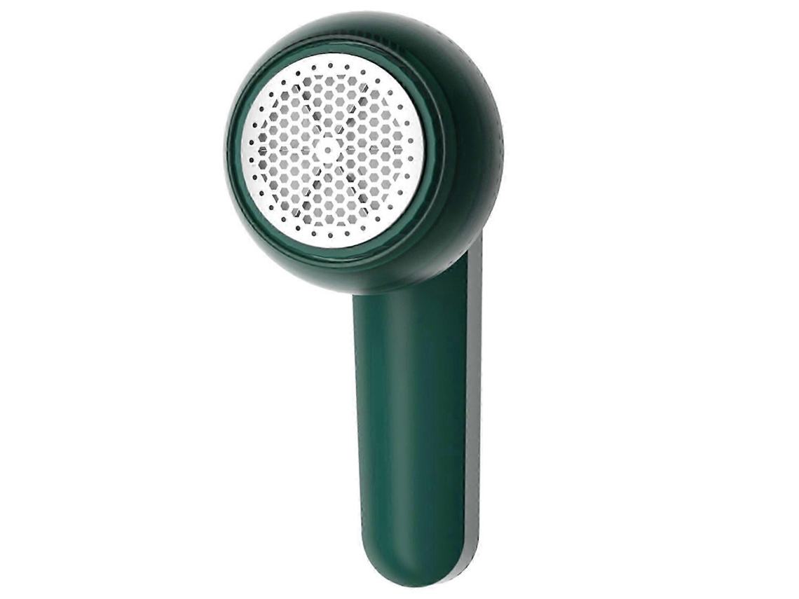 Quitapelusas eléctrico recargable para ropa y telas, con conexión USB, color verde. Rosewell