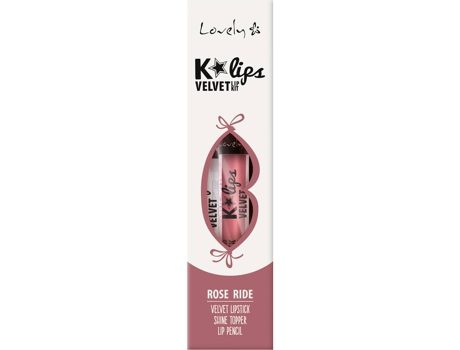 Labial Líquido LOVELY K'Lips Velvet N1 Rose Ride Rosa (4.5 ml)