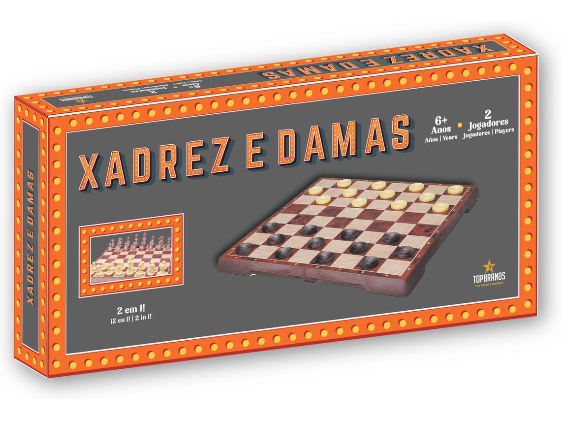 Juego 2 em 1 RETRO GAMES Xadrez e Damas