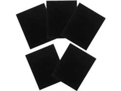 Juego De 5 Placas De Aluminio Anodizado Negro Brillante Grabables De 200 X 250 X 0,5 Mm – Paneles