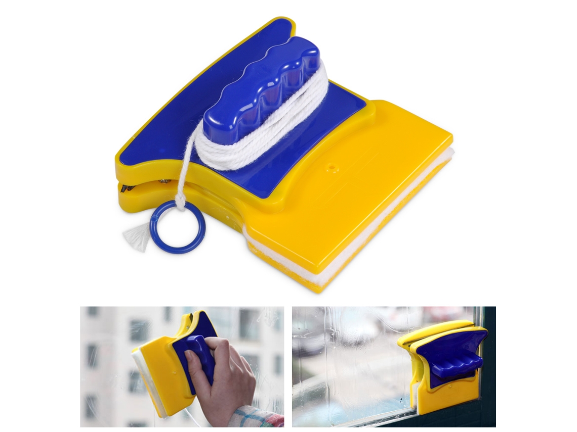 Limpiacristales Magnético De Doble Cara Con Almohadilla De Algodón Para Ventanas, Cocina Y Baño.
