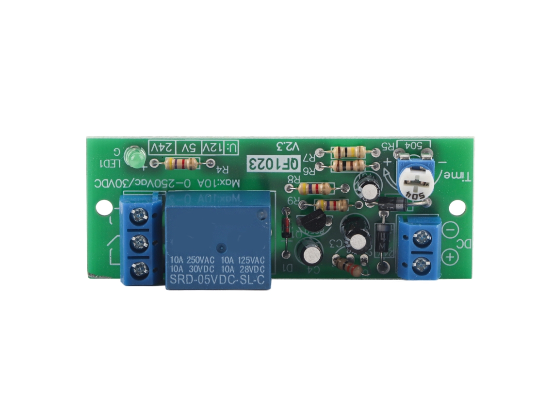 Módulo De Relé Temporizado Qf1023-a-10m, Interruptor De Retardo De Alta Precisión, 0-10 Minutos, 5 V Cc, Equipo Electrónico.