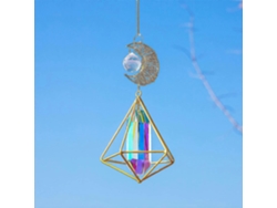 Atrapasol de cristal - Prisma de cristal que captura la luz solar, lámpara colgante para ventana, adorno de cristal arcoíris