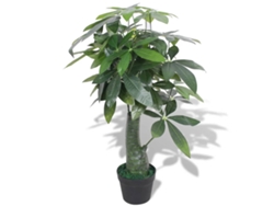 Árbol De La Fortuna Artificial Con Macetero 85 Cm Verde