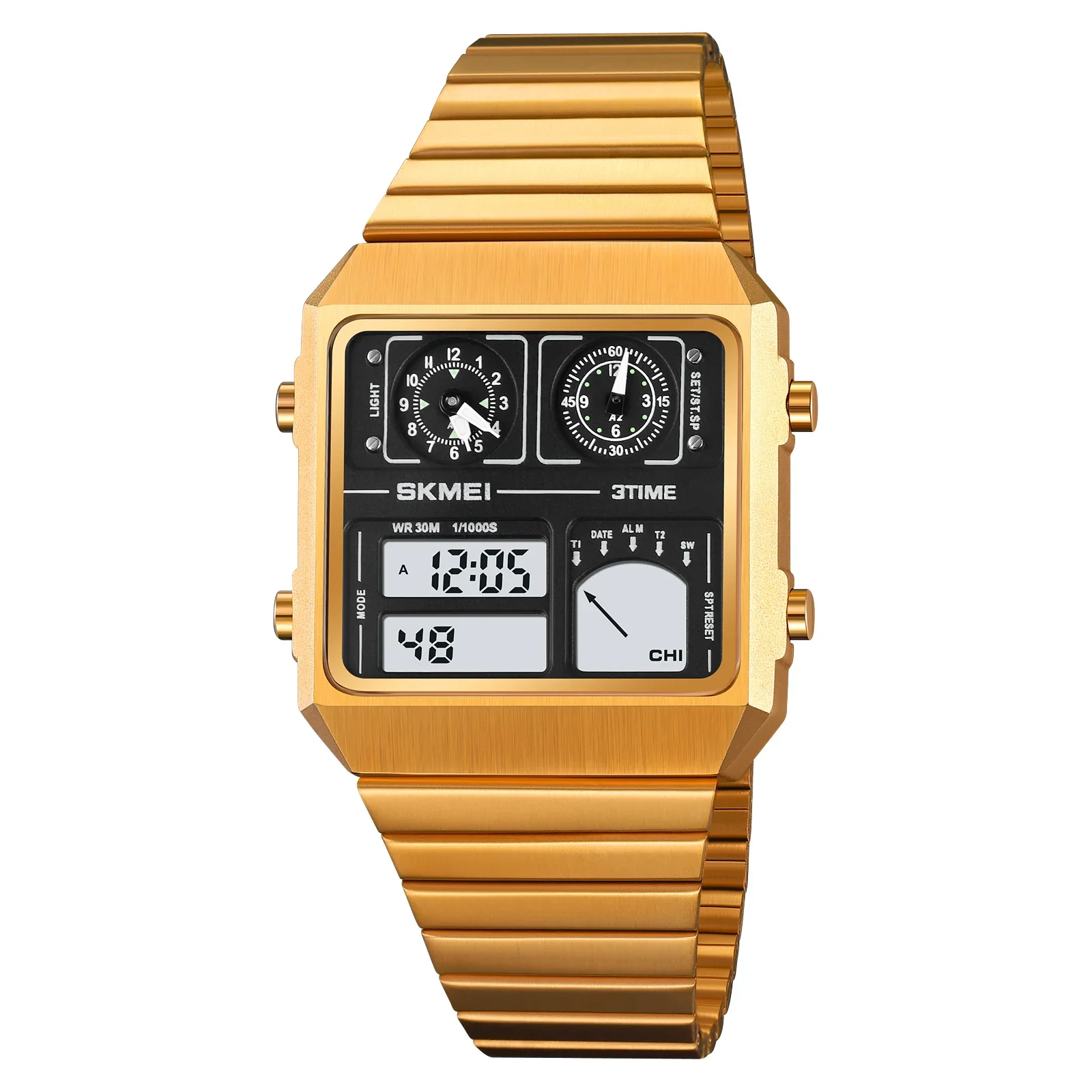 Reloj deportivo digital impermeable MDUG con termómetro