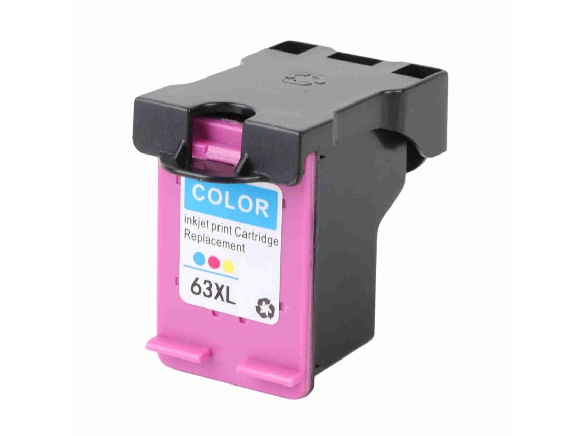 Cartucho de tinta recargable HP63 XL para impresoras HP 2130, 3630, 4520 y 4650