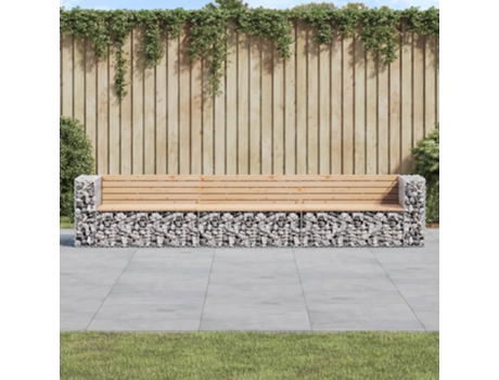 Banco De Jardín VIDAXL Marrón Madera (347x71x65,5 cm)