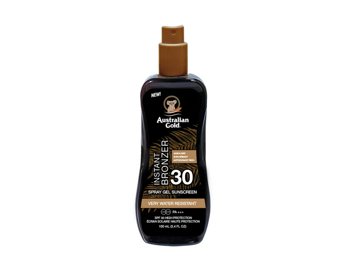 Gel bronceador instantáneo en aerosol FPS 30 Australian Gold