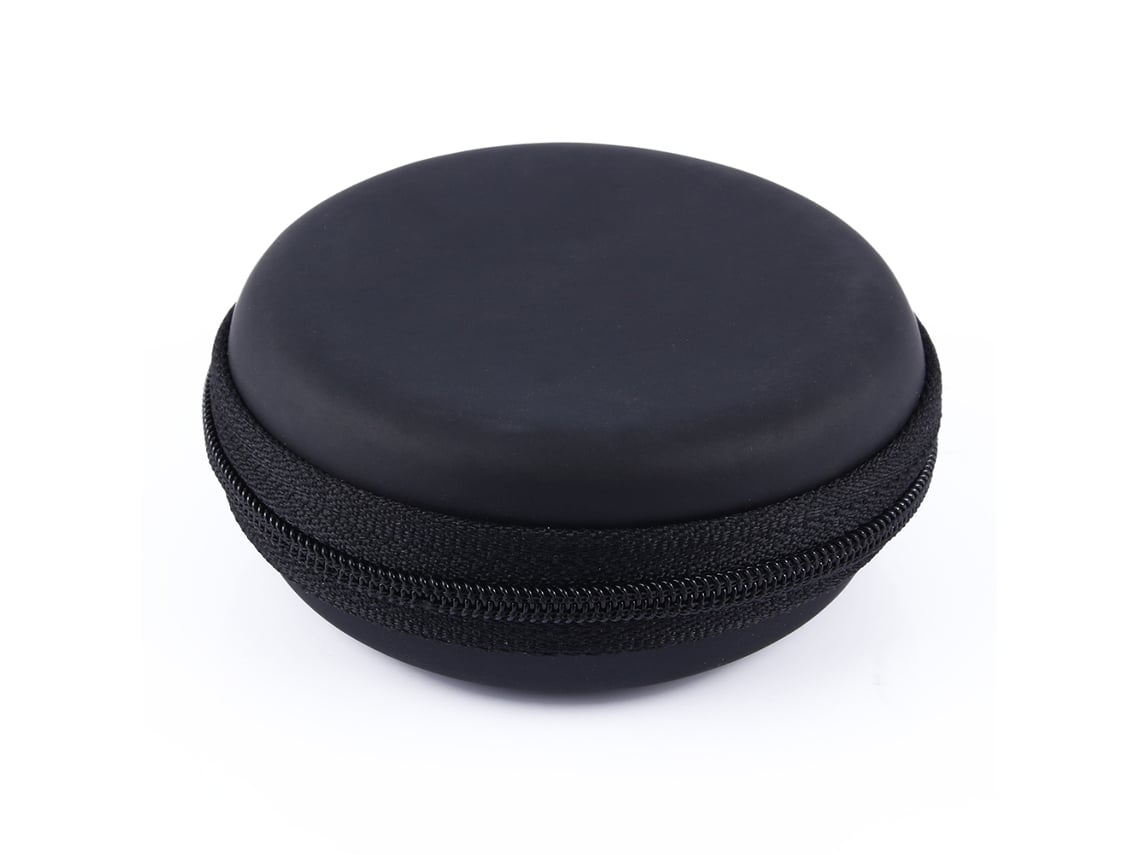 Bolsa De Almacenamiento Mini De Pu De Forma Ovalada Para Almacenar Cables De Datos De Auriculares