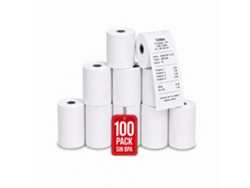 Com-fort House Papel Térmico 57x55 Mm 60 G/m² 23,5 M – Pack 100 Rollos – Impresión Rápida Y Nítida – Para Tpv, Tickets Y Recibos