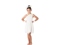 Disfraz de Cavernícola blanco elegante para niña