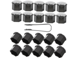 Juego De 3 Tapas Brillantes De Cristal Para Tuercas De Rueda, Accesorios De Decoración Para Exteriores.