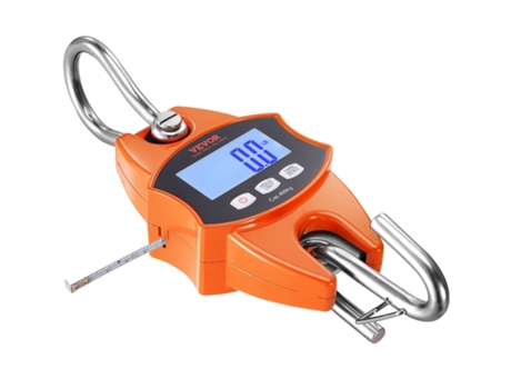 VEVOR Báscula colgante digital de 880 lbs/400 kg Mini báscula de grúa Caja de aluminio fundido