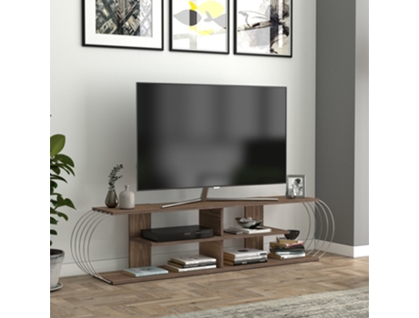 Mueble de TV [EN.CASA] Robertsfors (180 x 31 x 42 cm - Marrón)