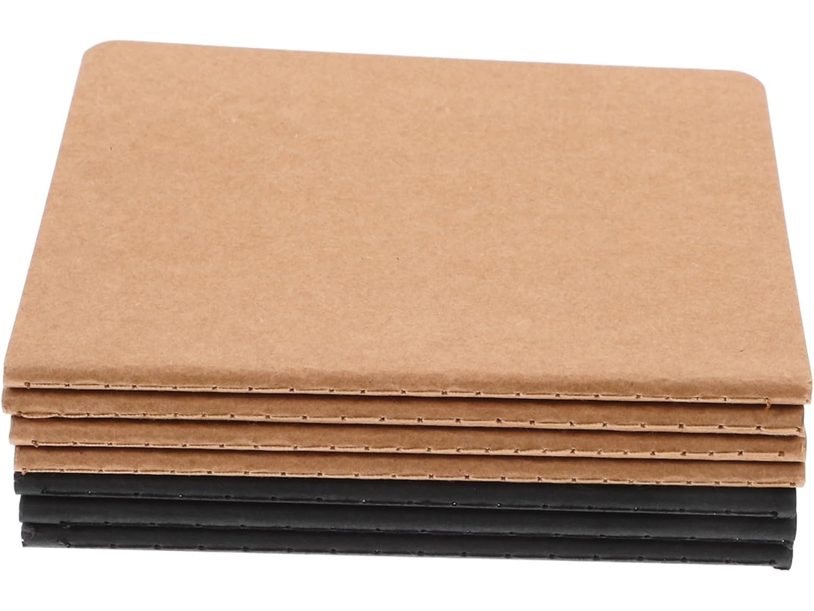Juego de 6 cuadernos de viaje en blanco para tomar notas, ligeros e ideales para estudiantes y viajeros, con Gokoco