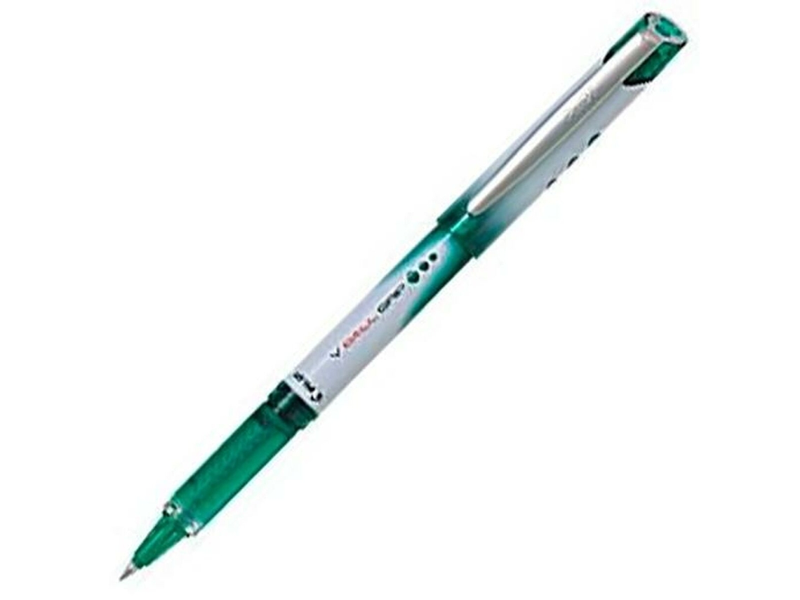 PILOT Roller V-Ball Liquid Ink Biros 0.7 Verde 12 Unidades