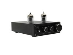 Mini Tube-03 Preamplificador De Audio Hifi Con Tubo De Vacío 6k4, Ajuste De Graves Y Agudos, Color Negro, Enchufe Europeo.