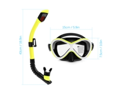 Ymsl Gafas De Natación Profesionales Con Tubo Snorkel Seco Para Niños Antideslumbrantes Anti Nevado Uv Protección Visión Amplia Hxl