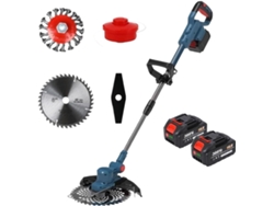 Tondeuse À Gazon Sans Fil Moteur Balais Coupe-herbe Électrique Longueur Réglable Angle Télescopique