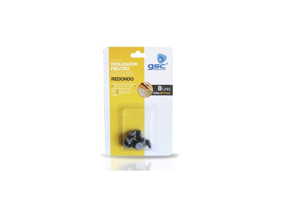 Set 8 Fieltros Redondos Con Clavo Ø17mm Marron Gsc 003802780