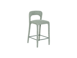 Taburete Metal Poliester Verde 45x48,5x92,5cm