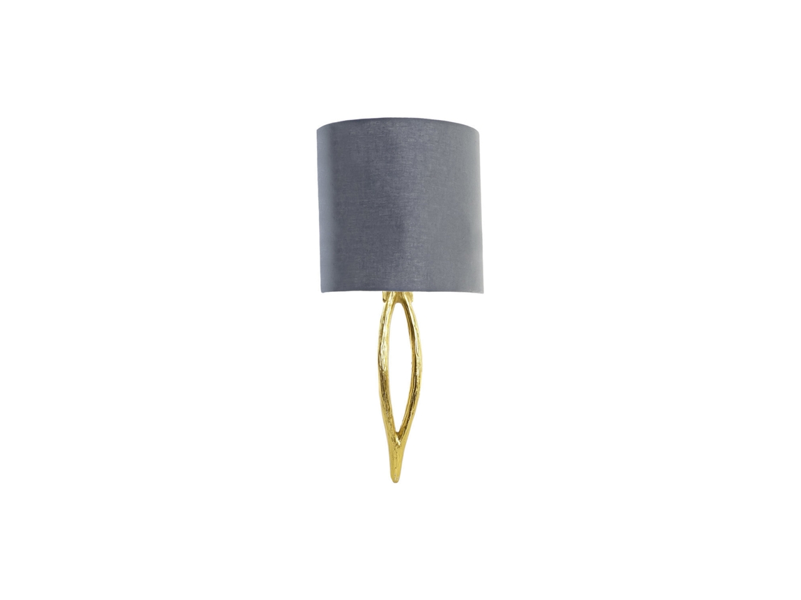 Lampara Aplique Metal Dorado 30x16x60cm