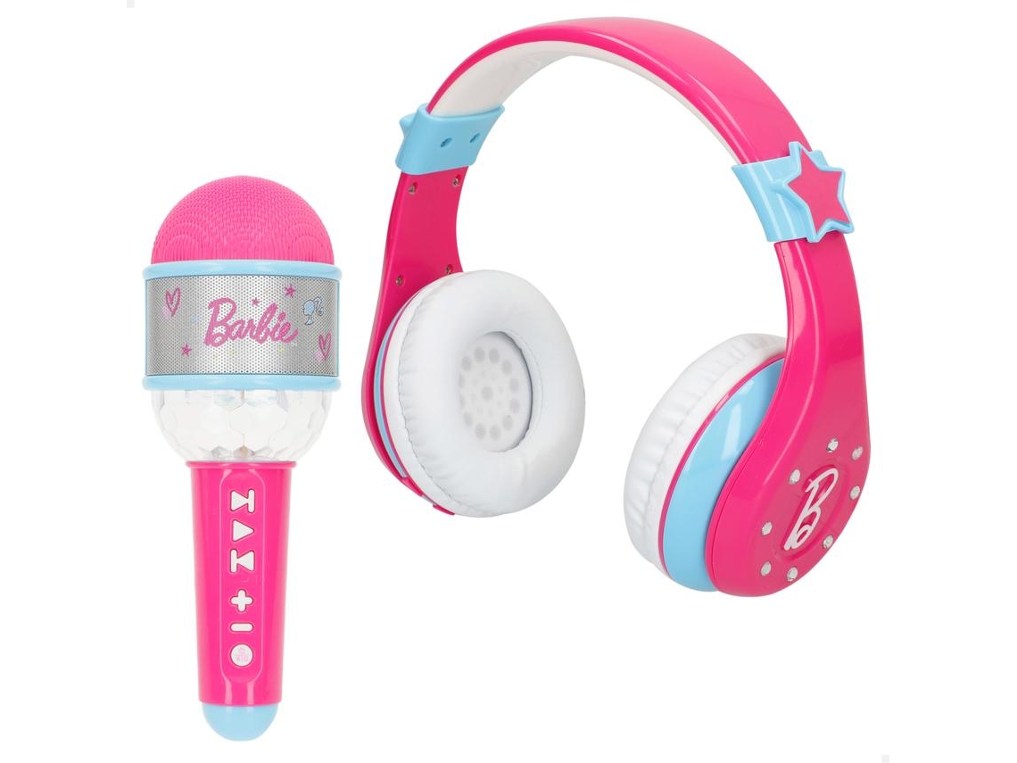 Set auriculares y micrófono infantil c/bluetooth BARBIE